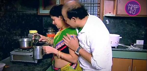  Indian Housewife Tempted Boy Neighbour uncle in Kitchen - YouTube.MP4